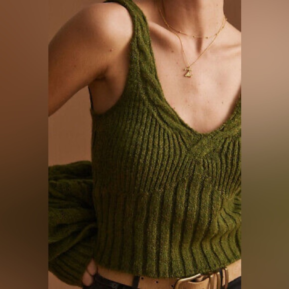 Anthropologie Knit Crop Top